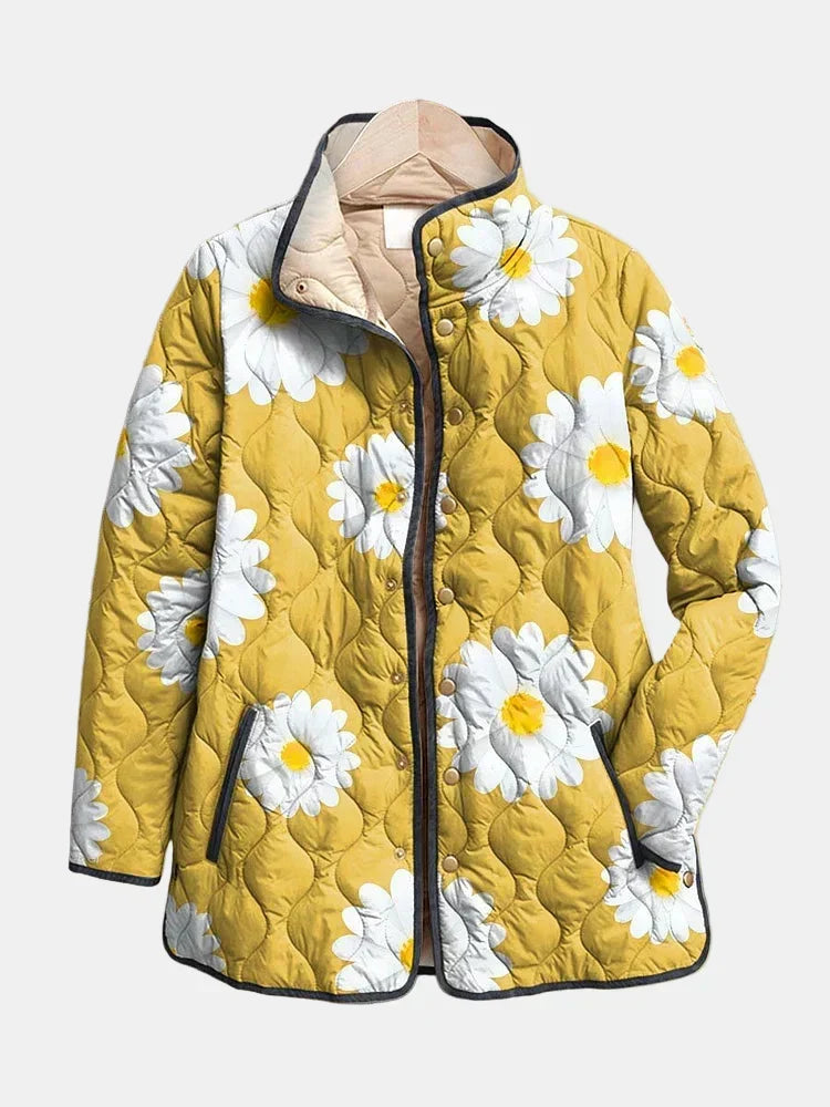 Mahaut - Veste femme matelassée à imprimé floral pour mi-saison