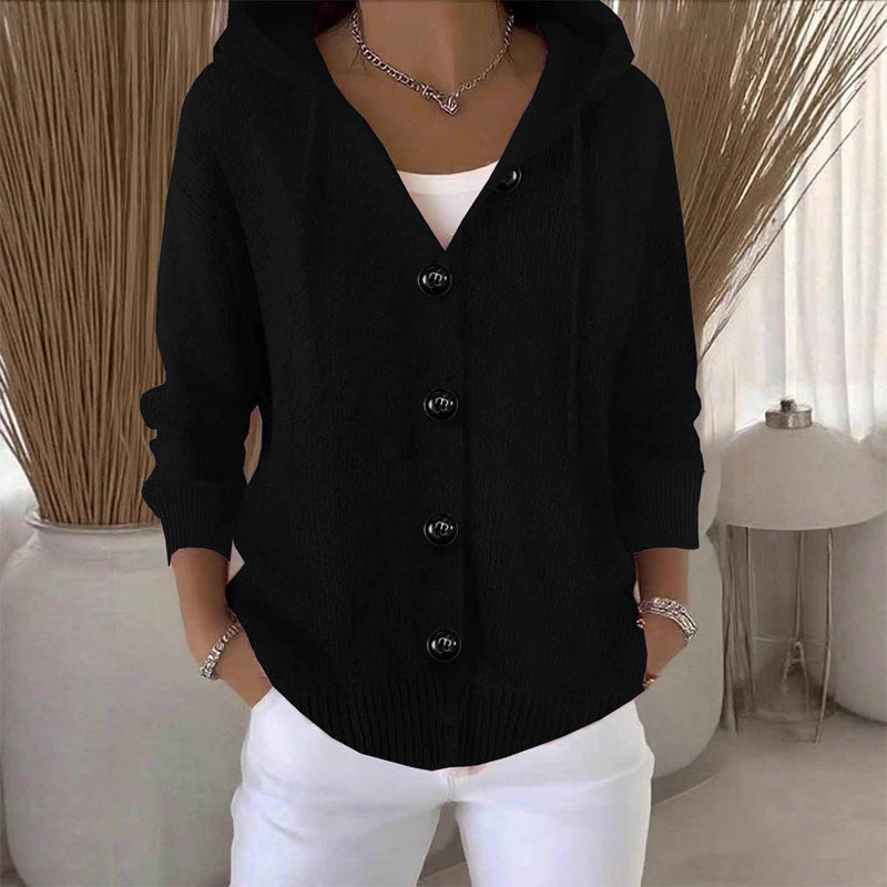 Elarisse - Cardigan Femme À Manches Longues En Tricot