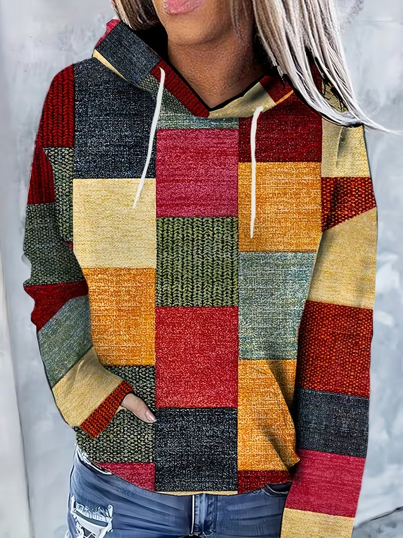 Prysavellessa - Sweat Patchwork Géométrique Moderne