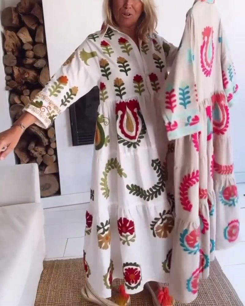 Gracina - Robe Imprimé Floral Graphique