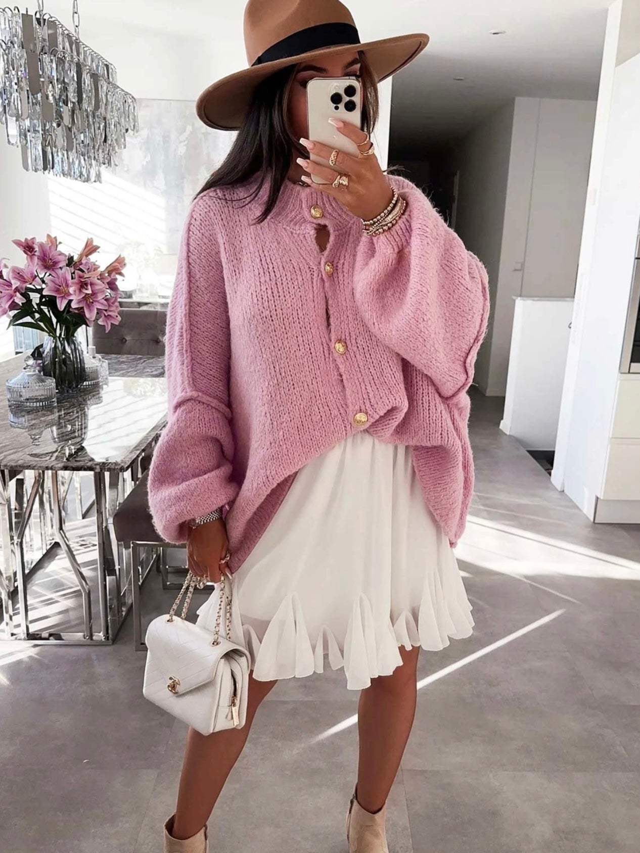 Julia Rose Cardigan Surdimensionné