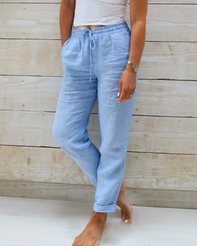 Tamina - Pantalon Décontracté avec Cordons de Serrage