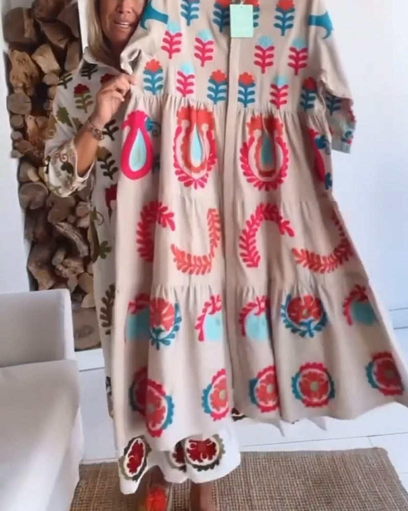 Gracina - Robe Imprimé Floral Graphique