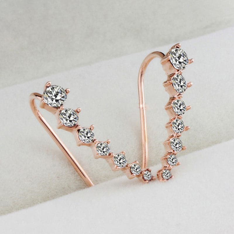 Océane - Boucles d'oreilles sept étoiles scintillantes