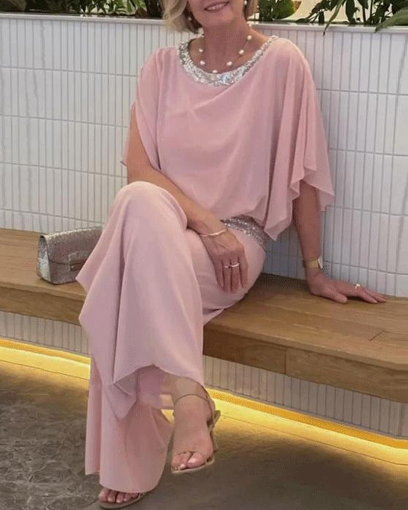 Joie - Set à sequins rose femme élégant et moderne