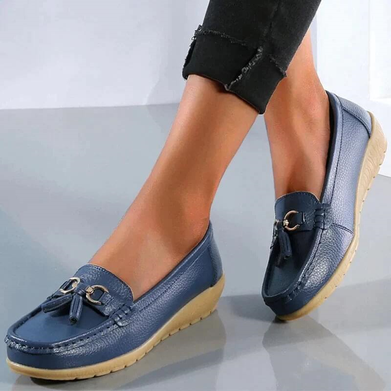 Heliora - Mocassins en Cuir Confort Orthopédique – L’Élégance Naturelle à Chaque Pas