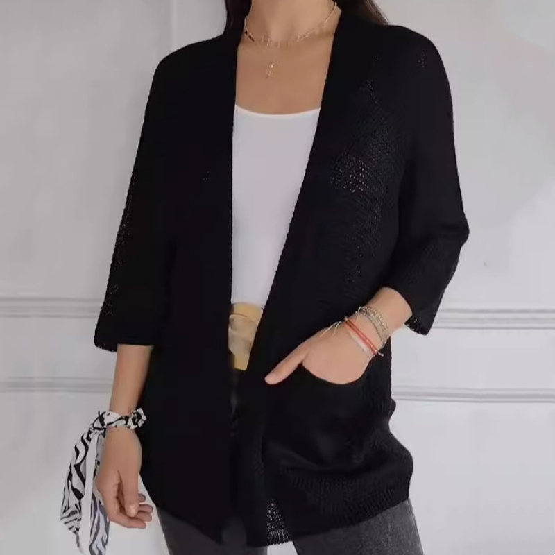 Noor - Manteau Tricoté Ouvert