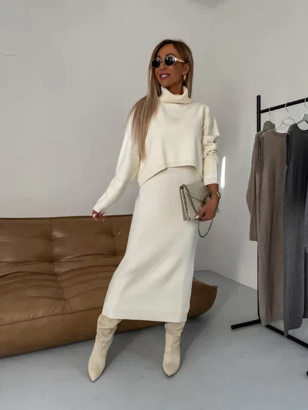 Solange - Dress with matching sweater
