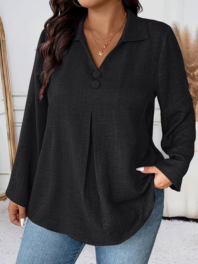 Elmyra - Chemise Fluide Boutonnée Élégante
