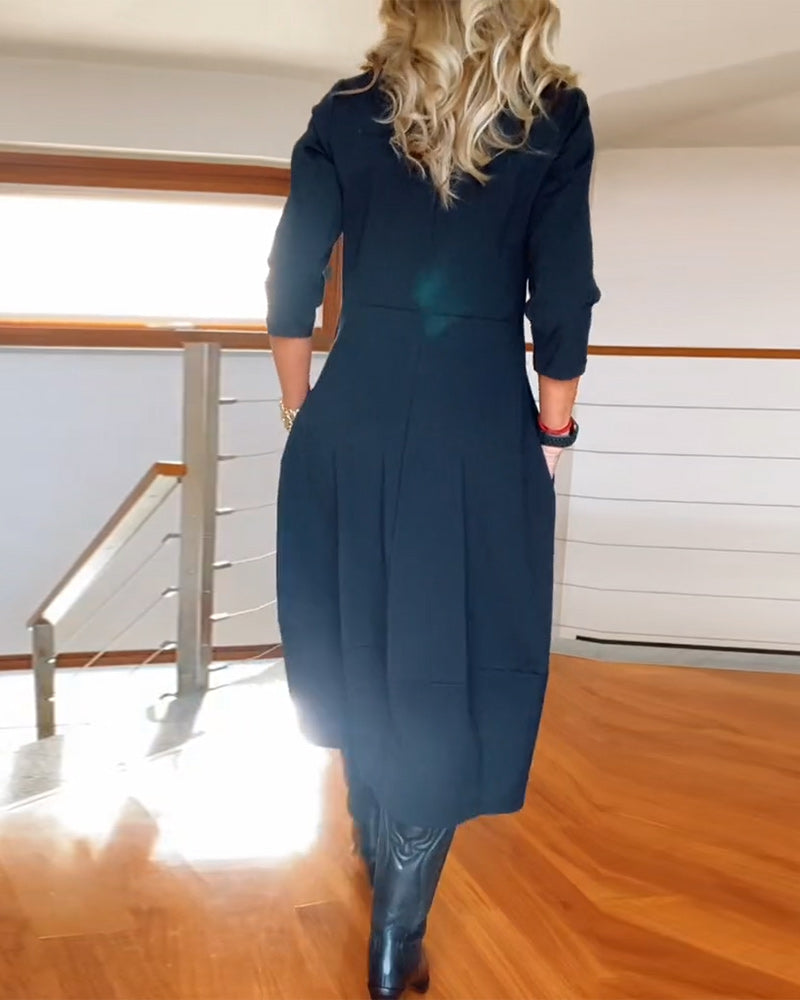 Inès - Robe Maxi Vintage Élégante et Confortable