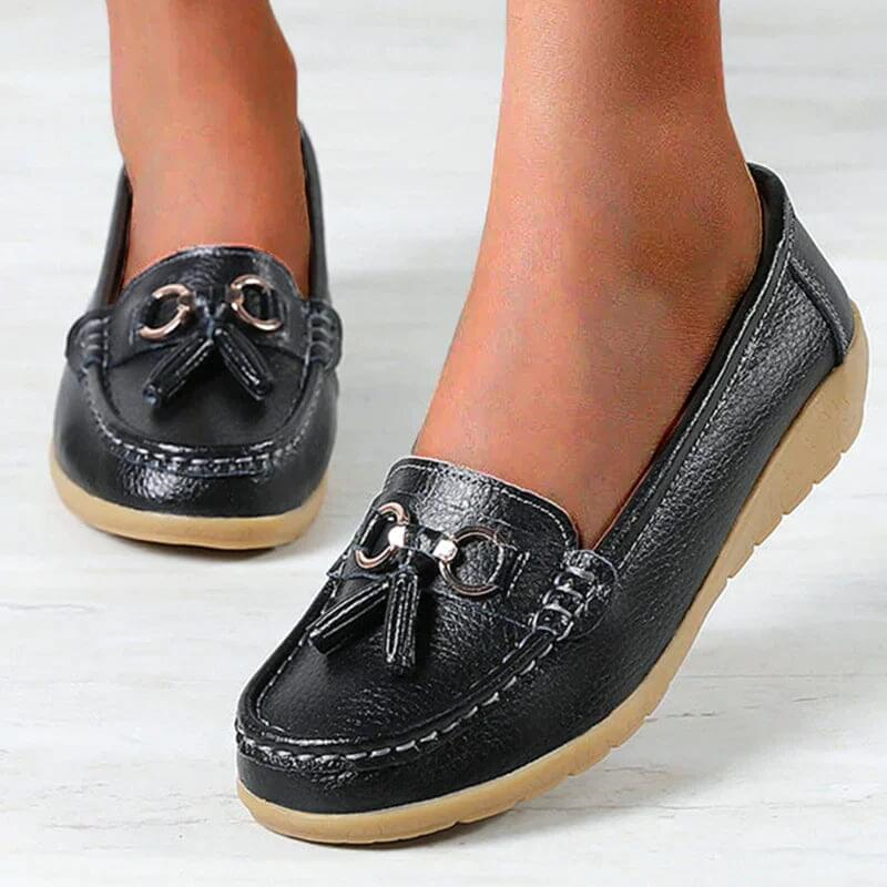 Heliora - Mocassins en Cuir Confort Orthopédique – L’Élégance Naturelle à Chaque Pas