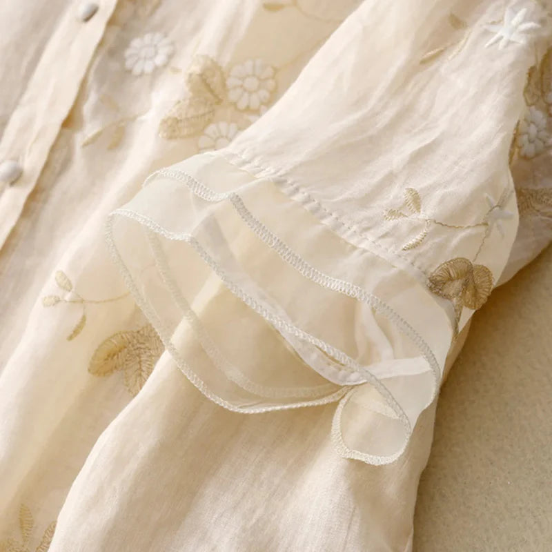 Lauri - Blouse brodée