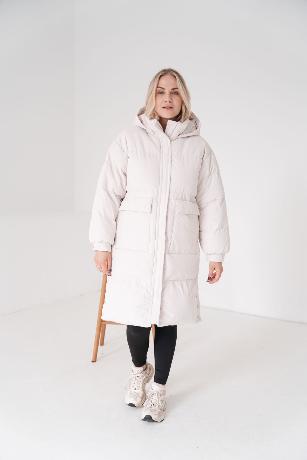 Lonneke - Manteau Long Femme Duvet avec Capuchon