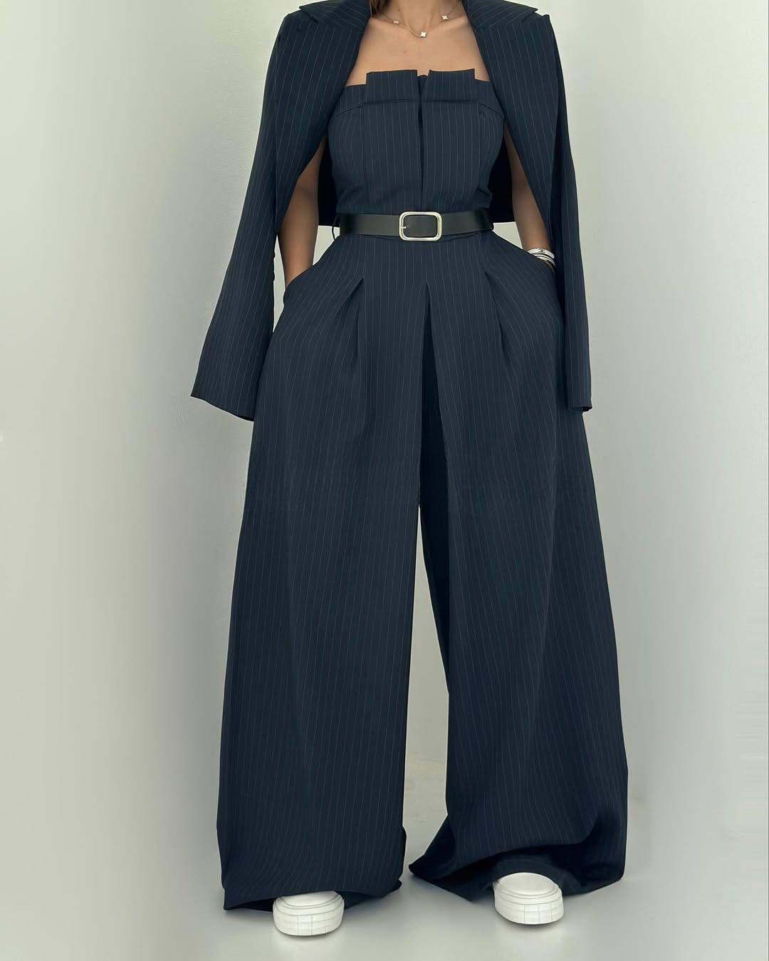 Cyravine - Ensemble Femme Bustier et Veste Style Élégant et Tendance