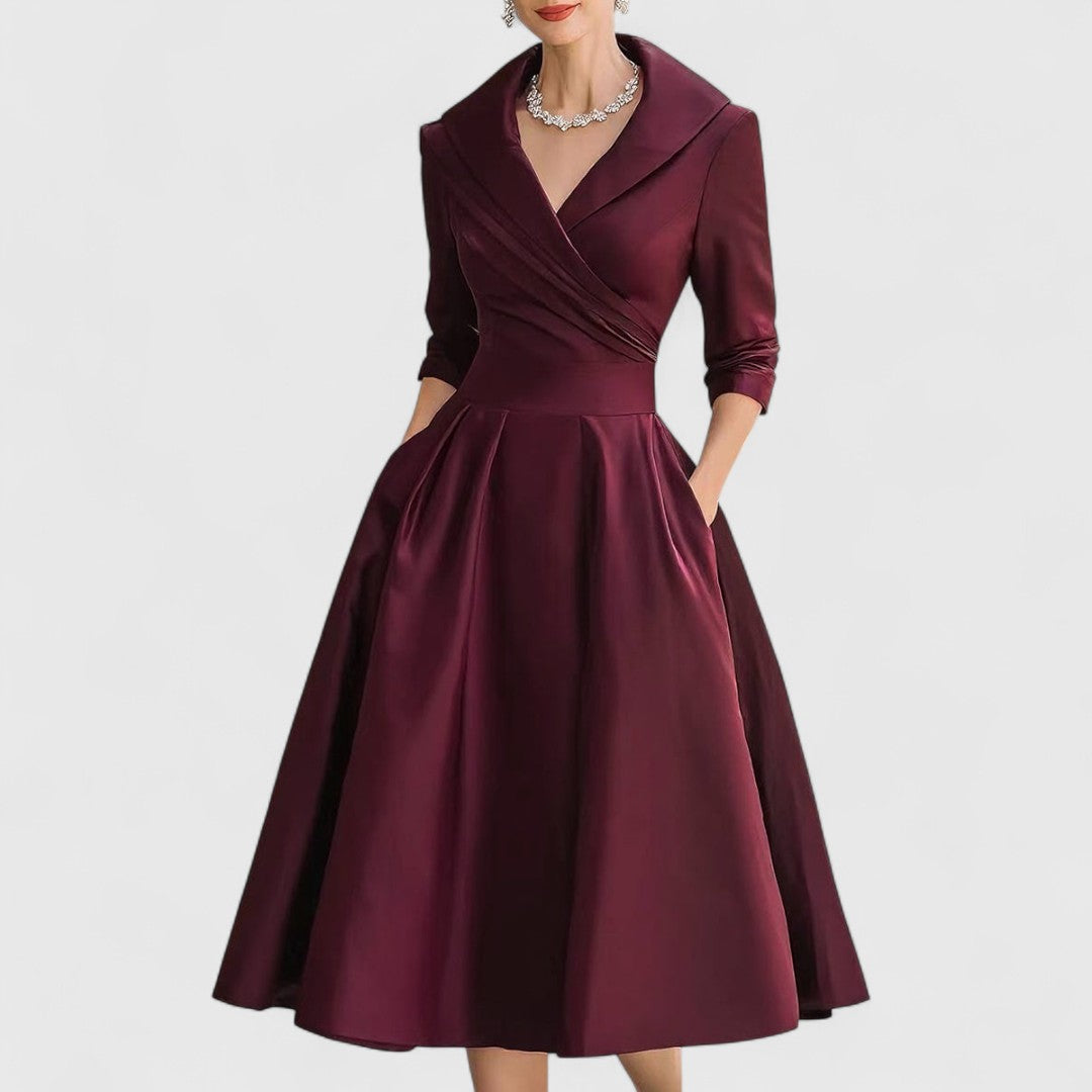 Marisena - Robe Midi Élégante et Féminine