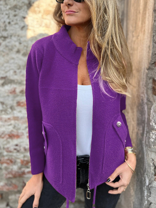 Avelora - Offre limitée Veste Femme avec Col Haut et Poches