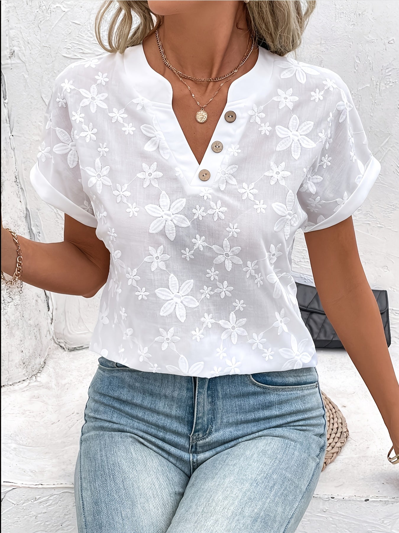 Orianna - Blouse Élégante Blanche