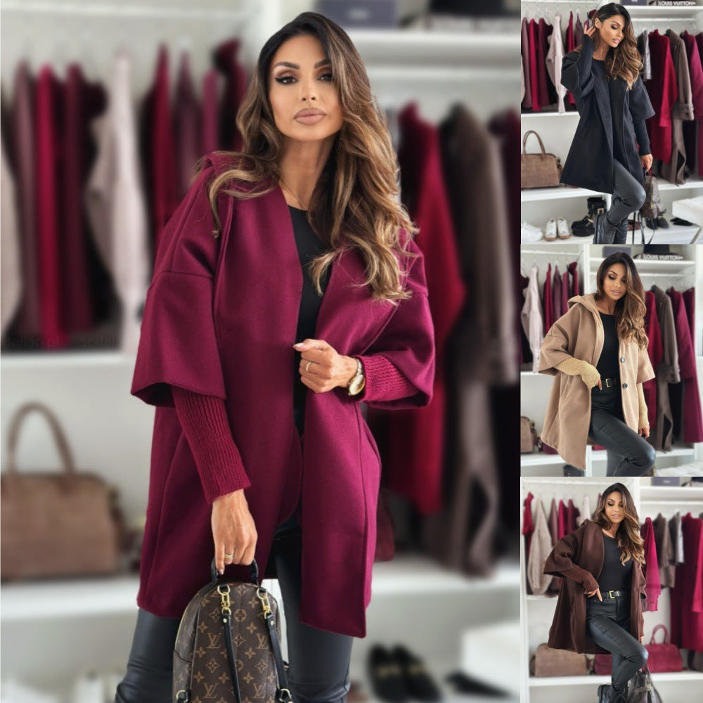 Quelirra - Veste Élégante à Capuche pour l’Automne et l’Hiver