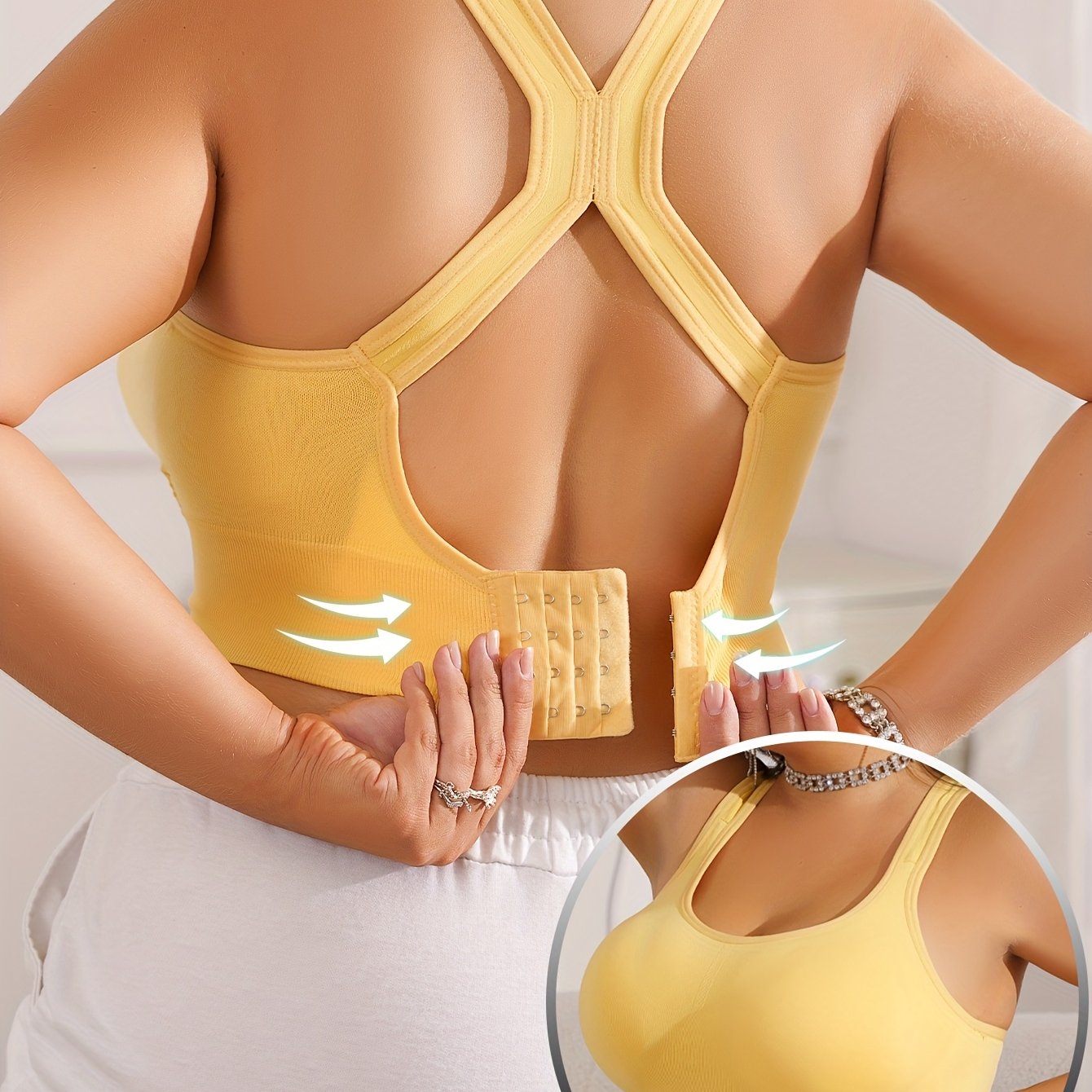 Vittoria - Brassière Sportive Grande Taille avec Coussinets Amovibles et Bretelles Réglables