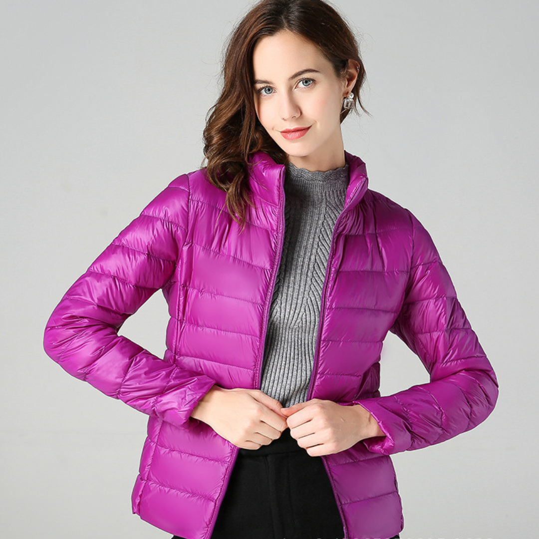 Rhoselle - Veste En Duvet Ultralégère Avec Plis Sophistiqués