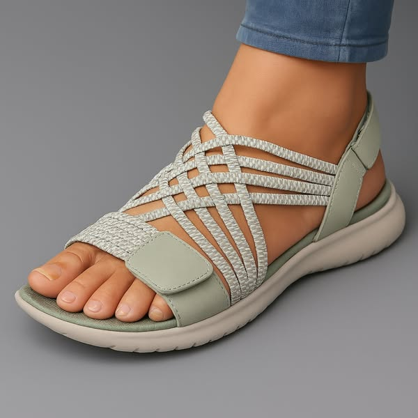Blyssara - Sandales Femme Confort Légères Lanières Élastiques Soutien Quotidien