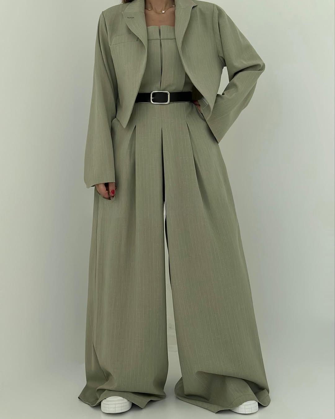 Cyravine - Ensemble Femme Bustier et Veste Style Élégant et Tendance