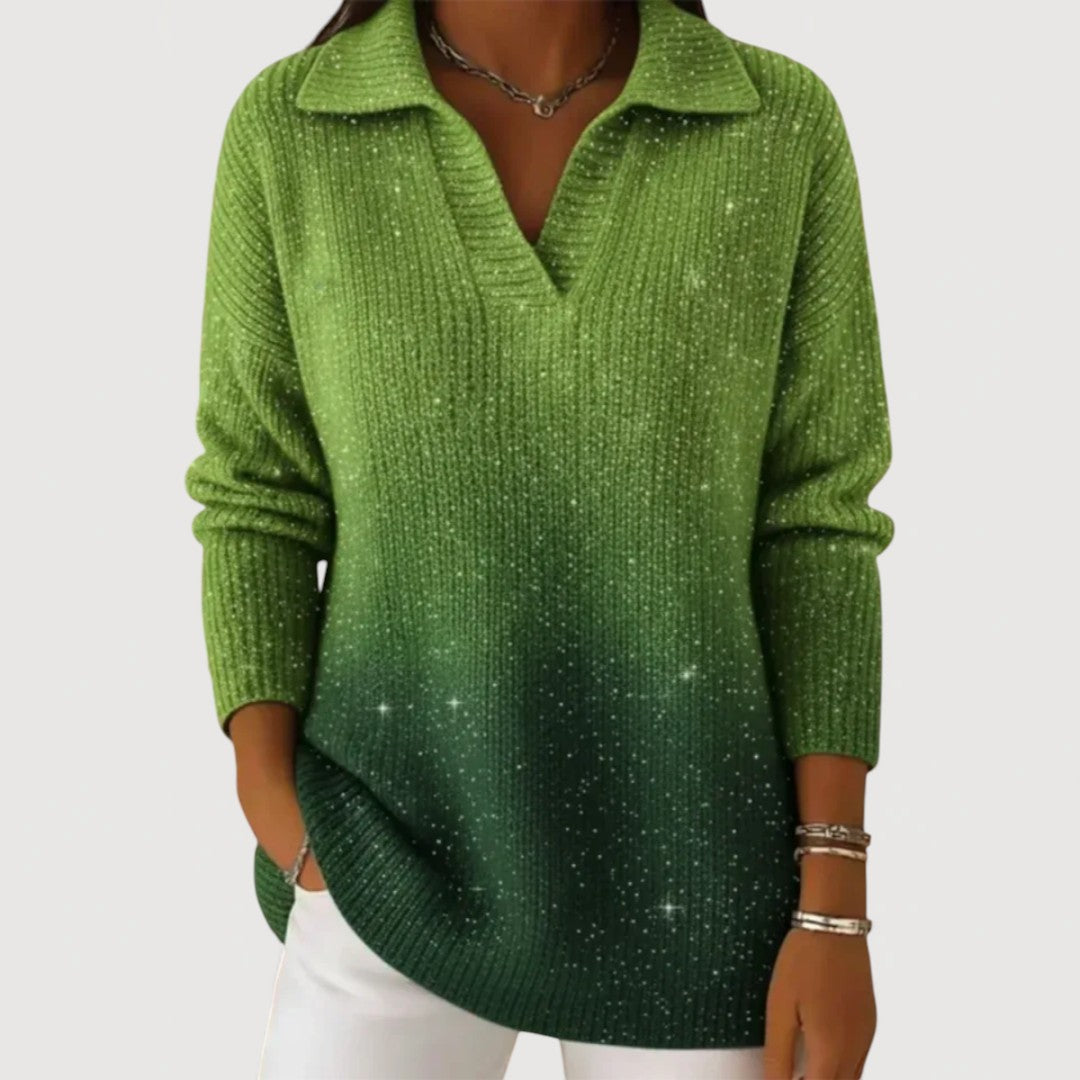 Eliravelle – Pull en Tricot Pailleté au Style Élégant et Décontracté