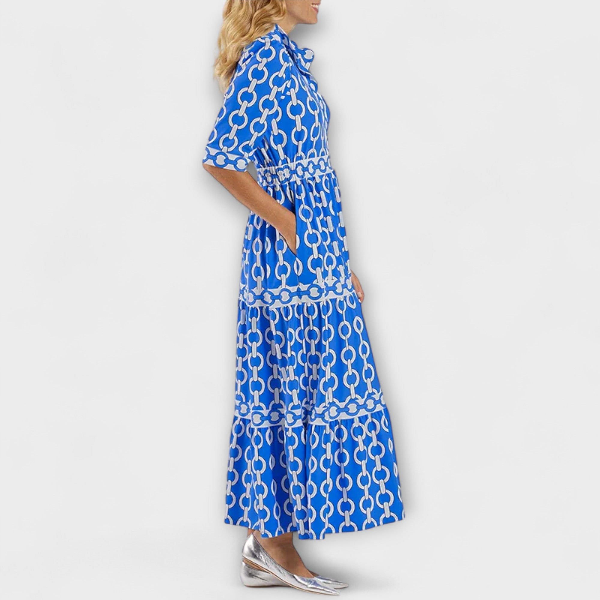 Corinna - Robe midi avec motif de chaîne