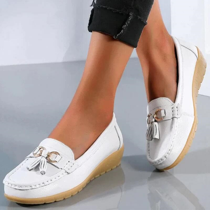 Heliora - Mocassins en Cuir Confort Orthopédique – L’Élégance Naturelle à Chaque Pas