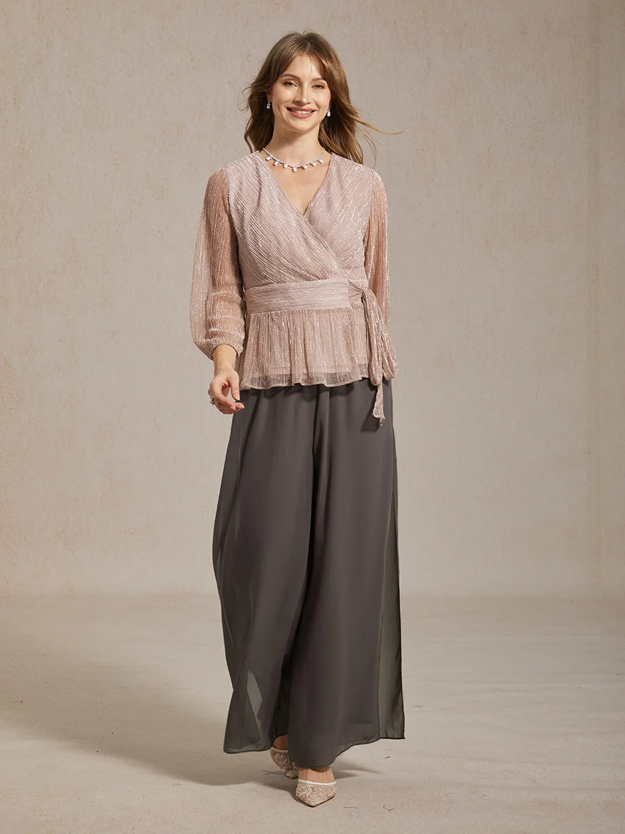 Marilivra - Pantalon À Jambes Droites Avec Fente En Chiffon