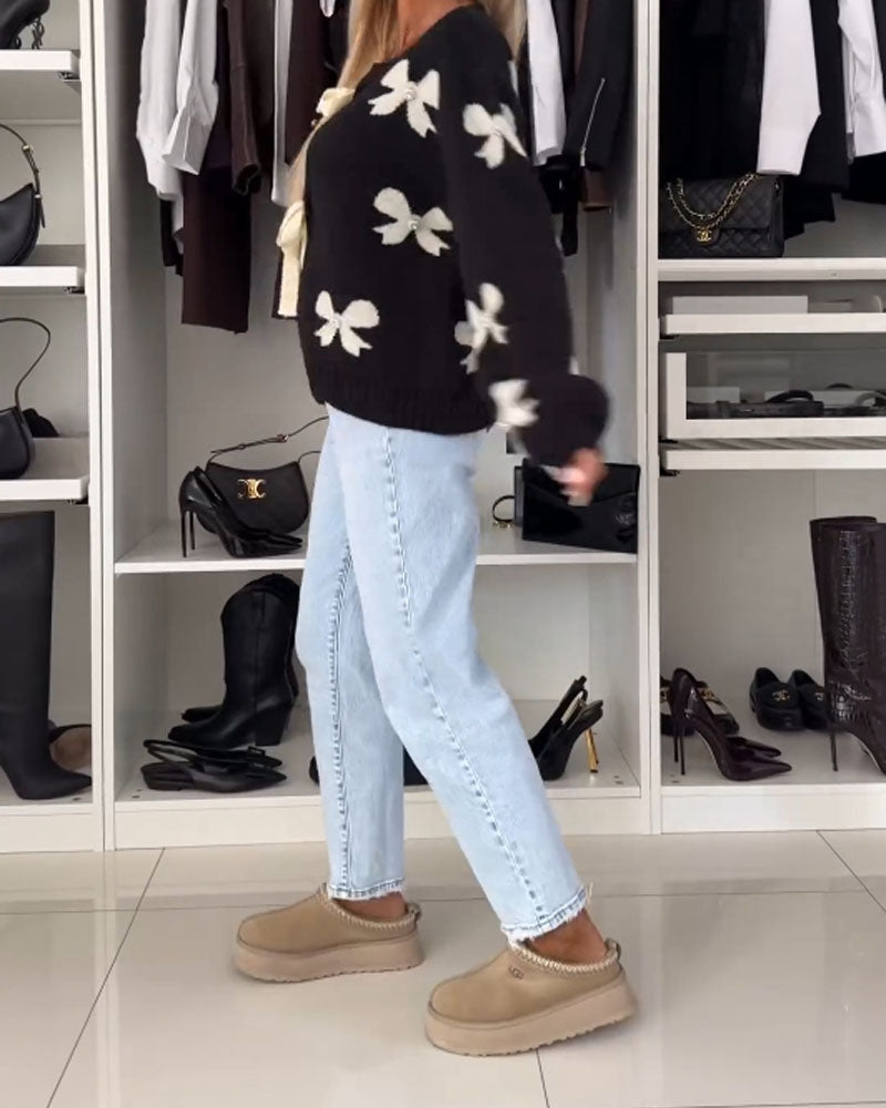 Florentine - Cardigan Nœud Élégant