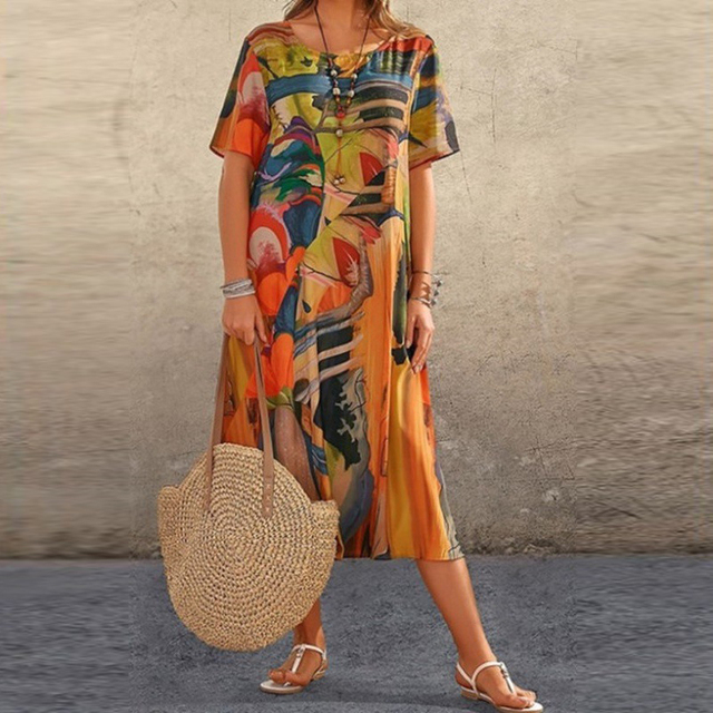 Arielle - Robe fleurie confortable