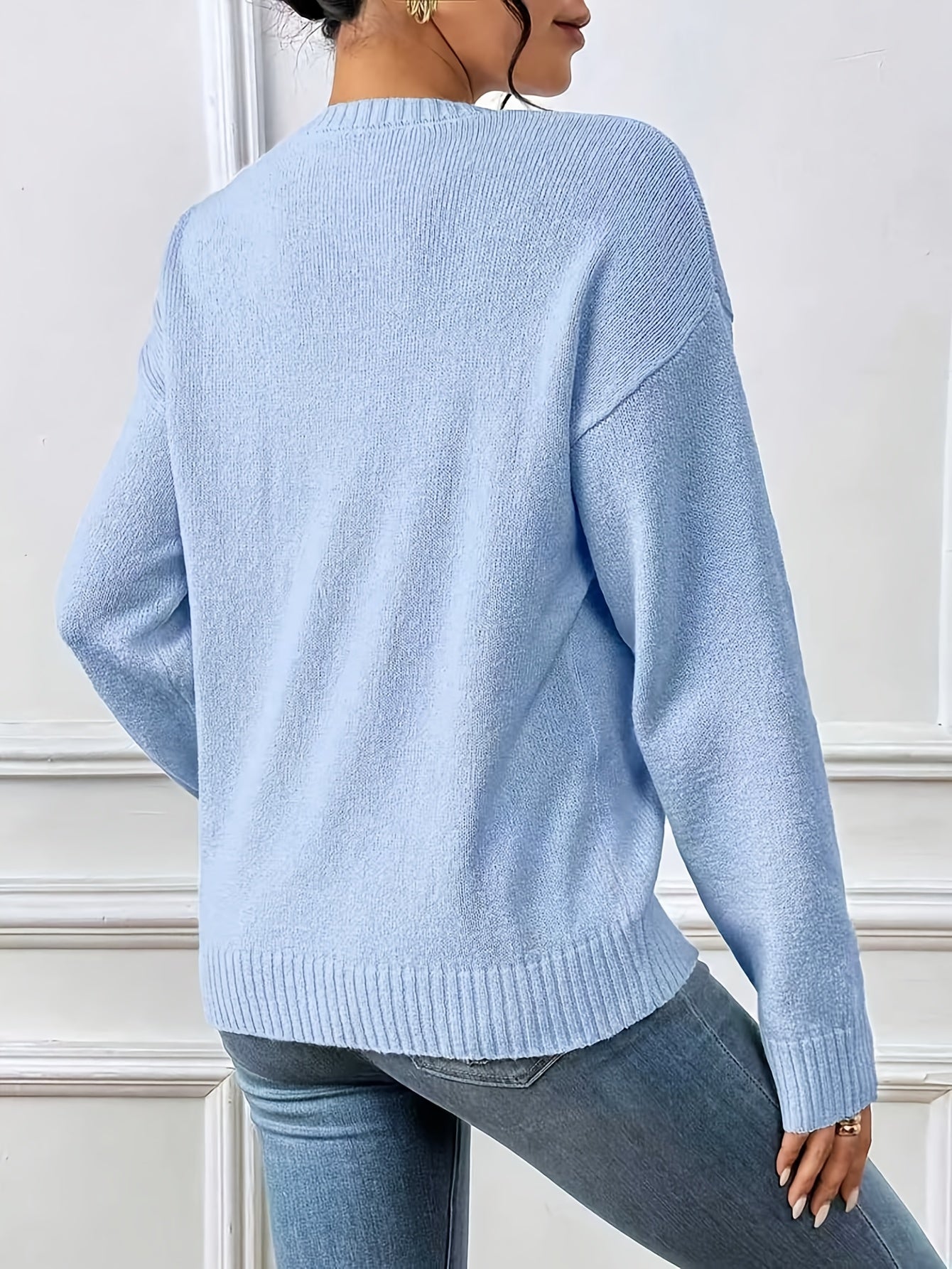Lunetta - Pull Cœur Tricot Décontracté