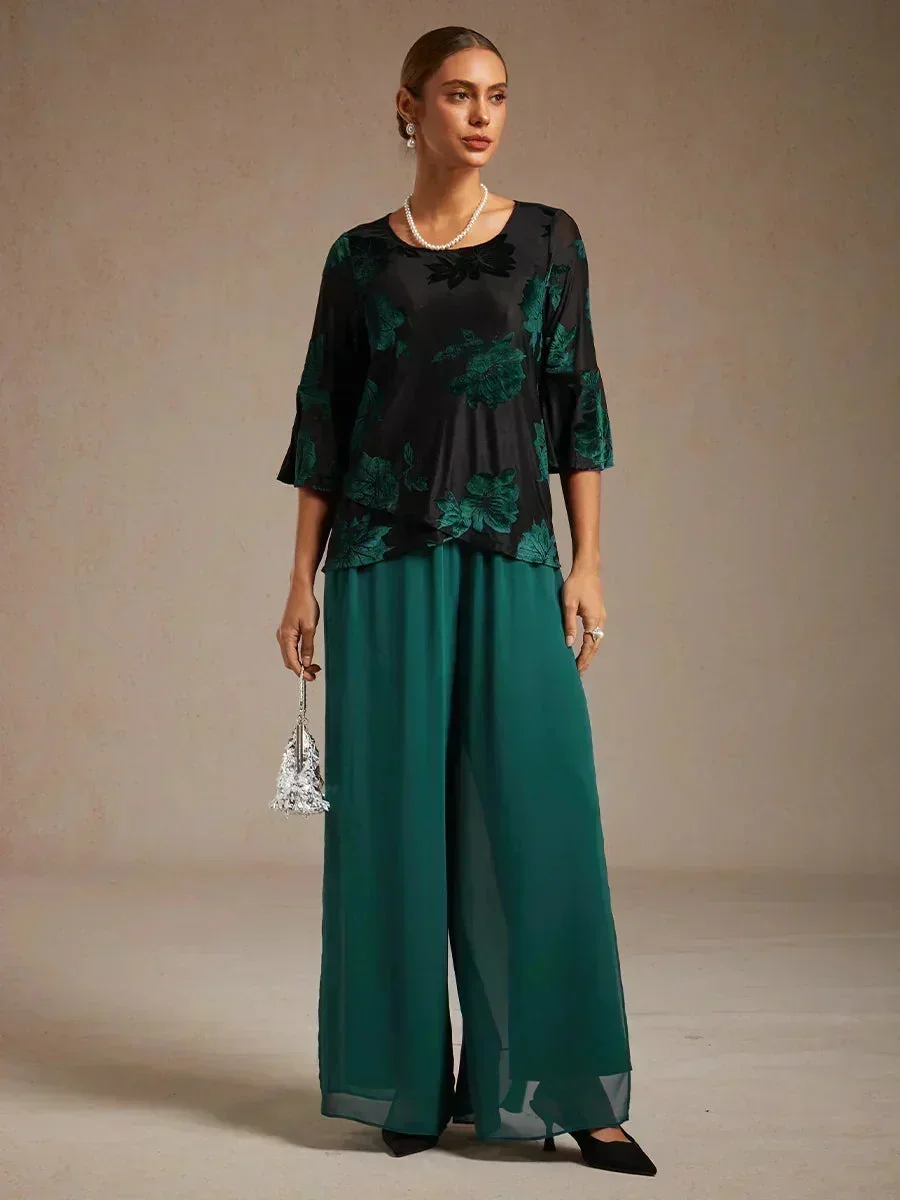Marilivra - Pantalon À Jambes Droites Avec Fente En Chiffon