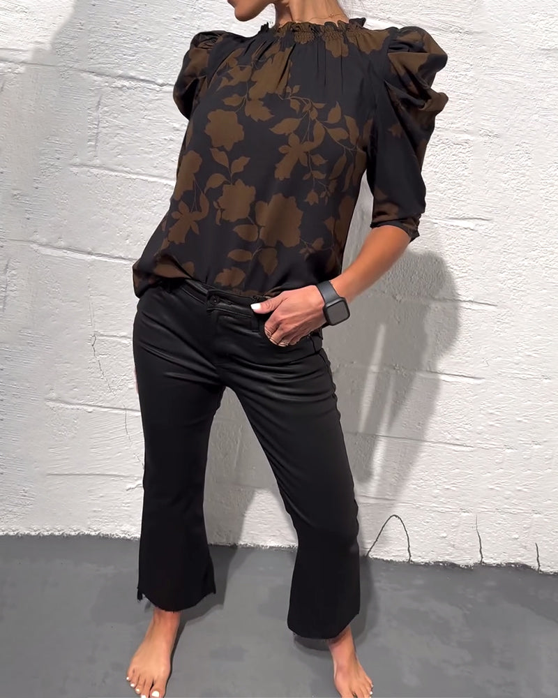 Bellamy - Blouse à Manches Bouffantes avec Volants