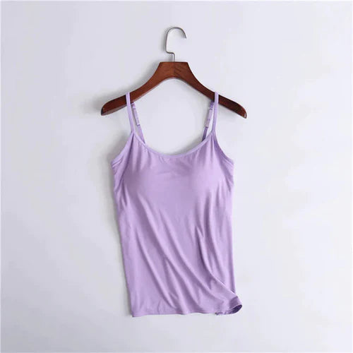 Noura - Camisole avec soutien-gorge intégré et coussin