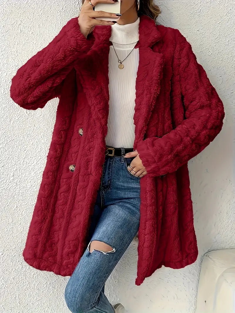 Léa - Manteau en fausse fourrure pour femme