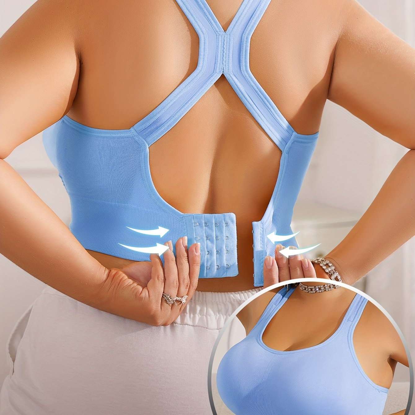 Vittoria - Brassière Sportive Grande Taille avec Coussinets Amovibles et Bretelles Réglables