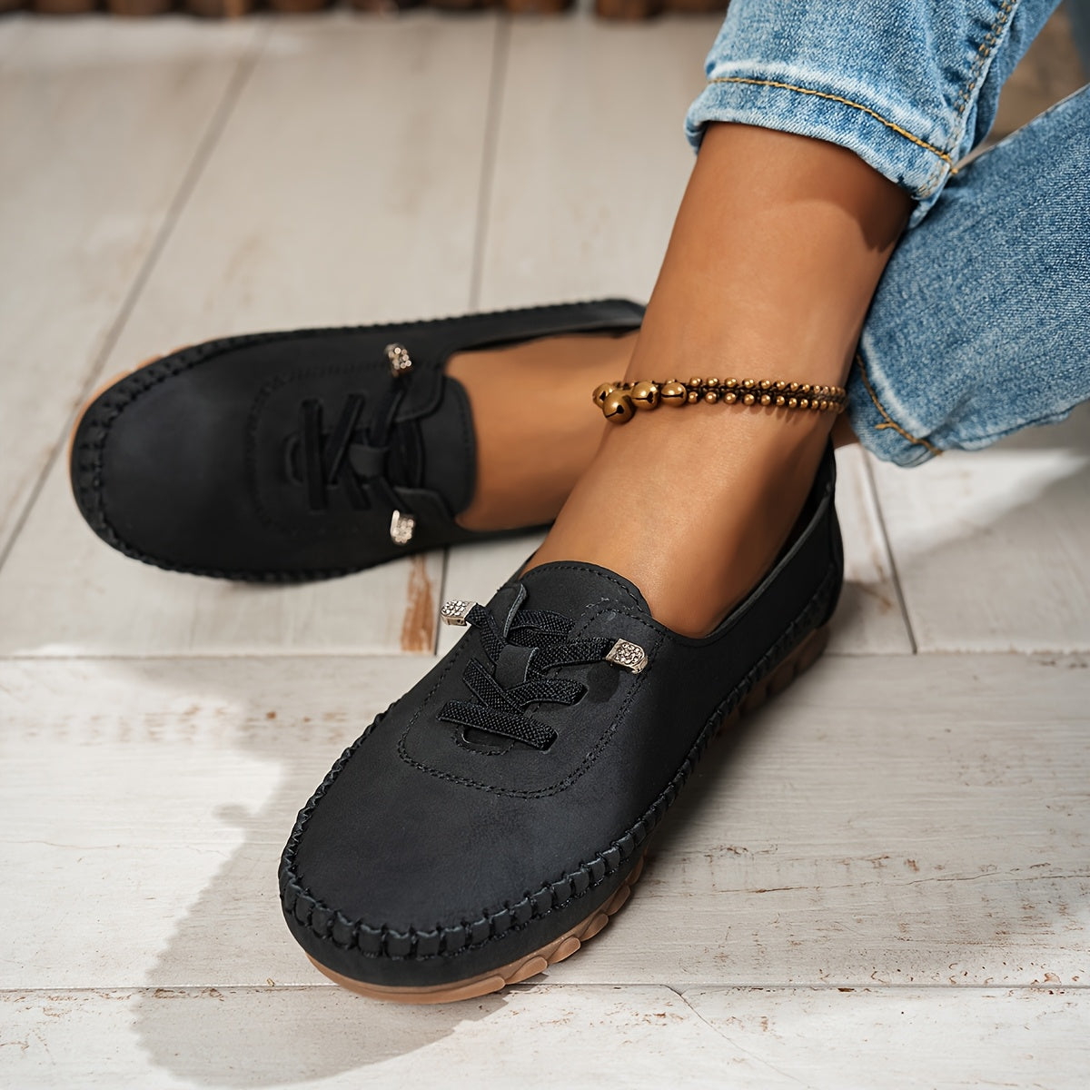 Heliara - Mocassins Flexibles à Soutien Confort Total