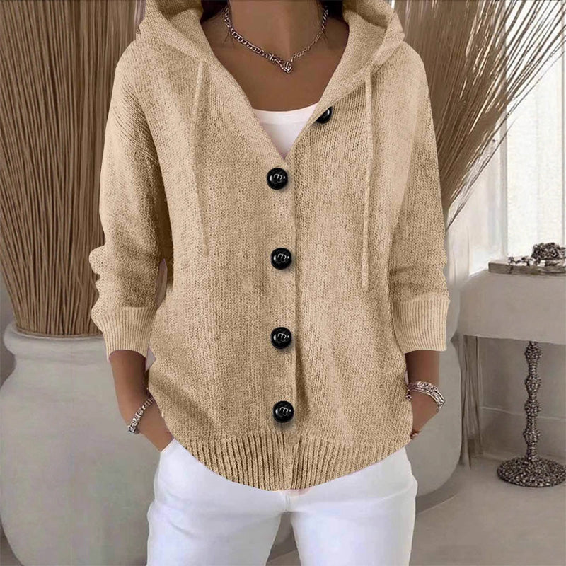 Elarisse - Cardigan Femme À Manches Longues En Tricot