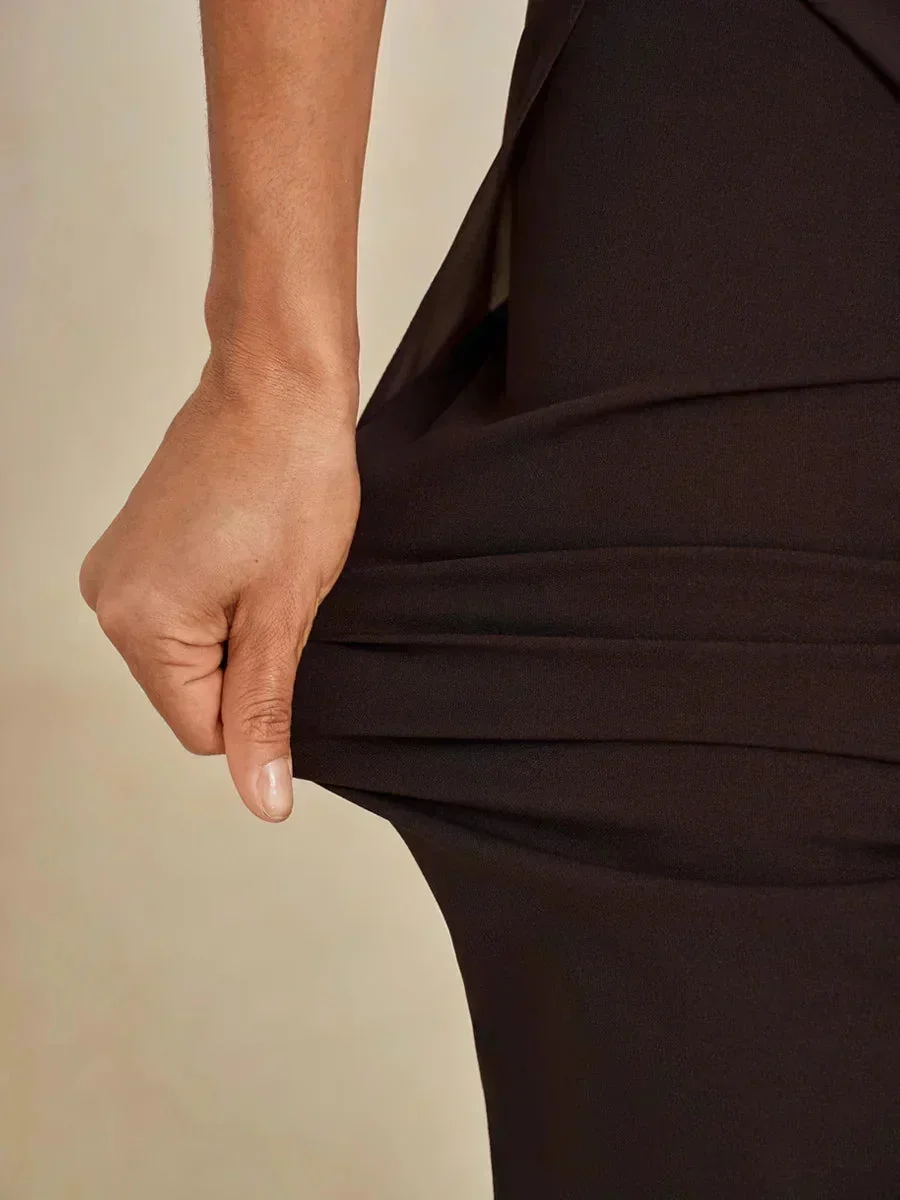 Marilivra - Pantalon À Jambes Droites Avec Fente En Chiffon