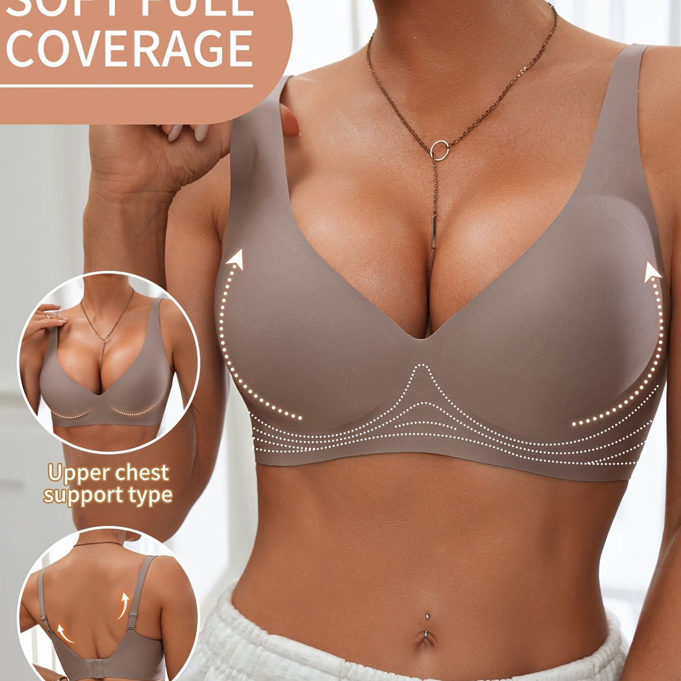 Isendra - Brassière Push-Up Confort Haute Couverture