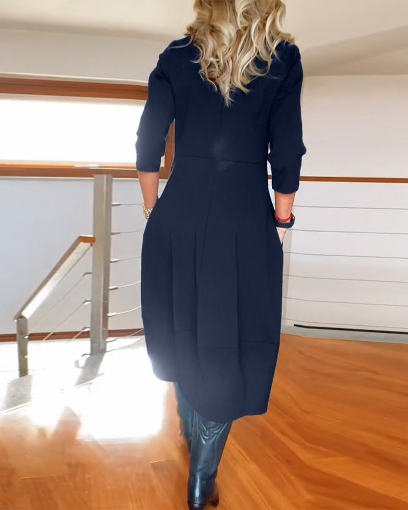 Inès - Robe Maxi Vintage Élégante et Confortable