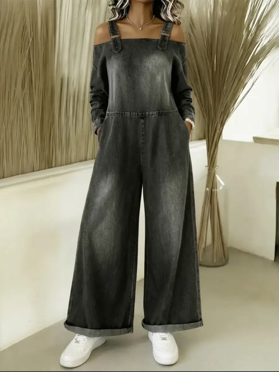 Laverie - Salopette Large en Denim Décontractée