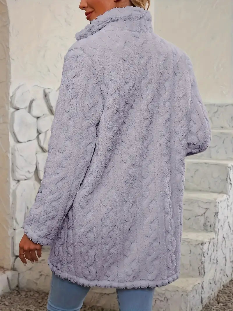 Léa - Manteau en fausse fourrure pour femme