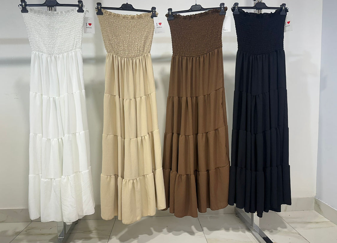 Brisaya - Robe Longue Bustier Élégante