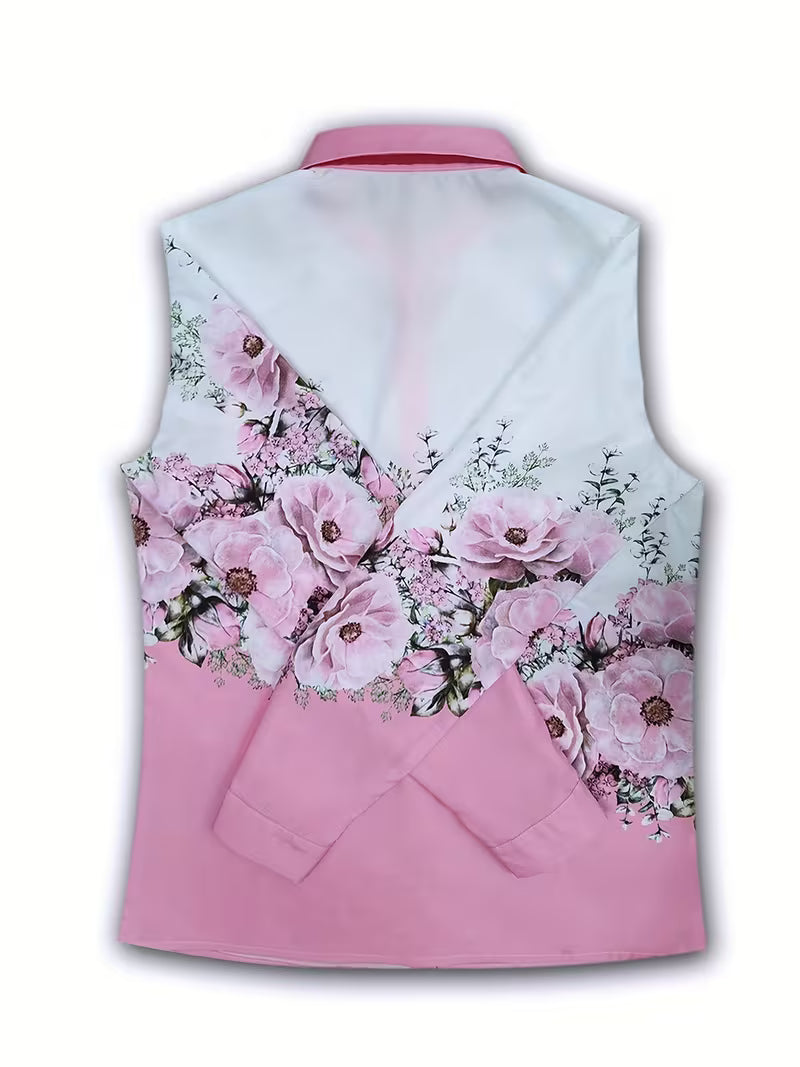 Daryelle - Chemise Florale Élégante à Boutons