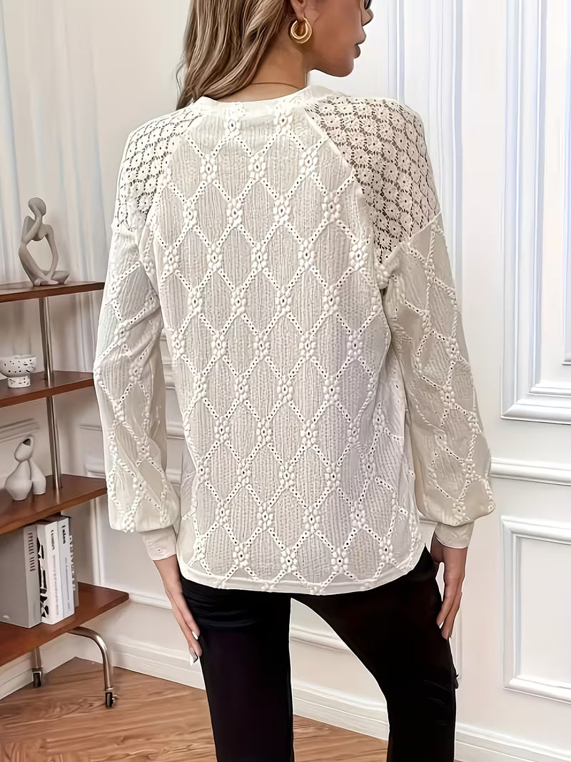 Gisellae - Blouse À Motif Et À Manches Longues