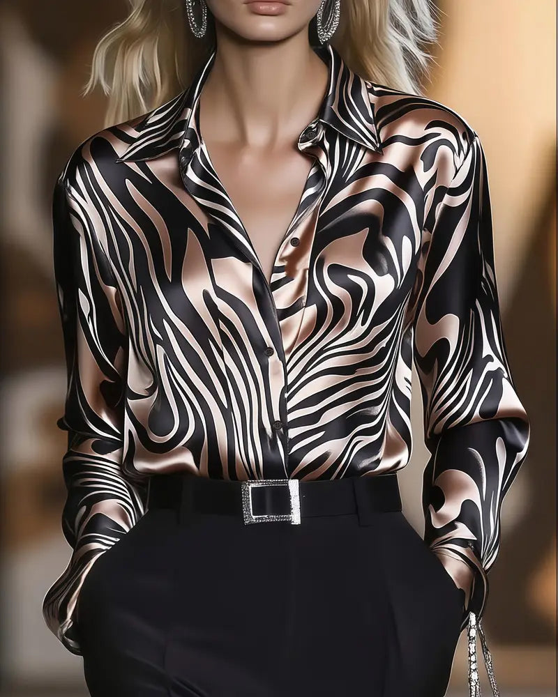 Cylissa - Chemise Imprimée Élégante pour Femme