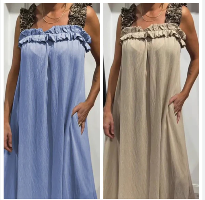 Pascaline - Robe Décontractée Sans Manches avec Poches